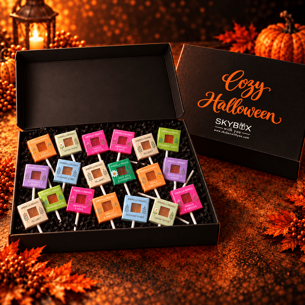 Cozy Organic Plantable Lollipop Black Gift Box