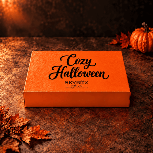 Cozy Halloween Orange Pumpkin Lollipop Orange Gift Box