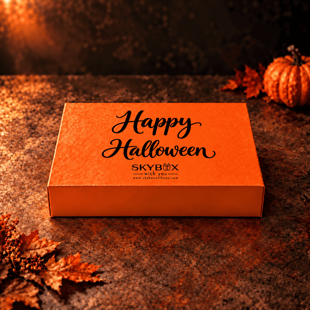 Happy Halloween Organic Plantable Lollipop Orange Gift Box