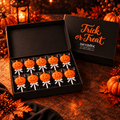 Trick or Treat Black Pumpkin Lollipop Black Gift Box