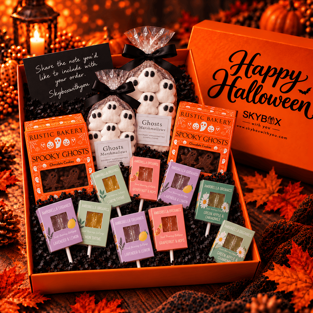 Halloween Treat Orange Gift Box