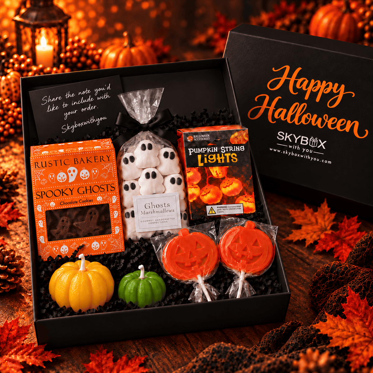 Halloween Glow Black Gift Box